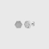 Octagon Stud Earrings
