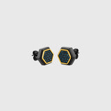 Black & Gold with Blue Diamond