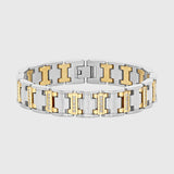 Silver & Gold with White Diamond