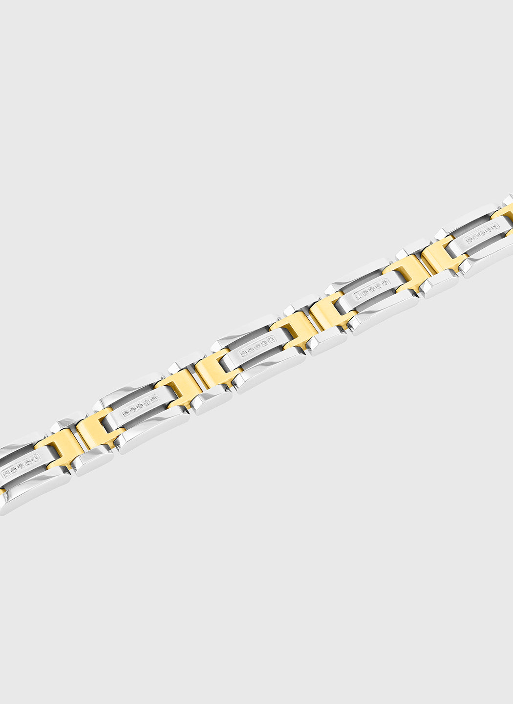 Silver & Gold with White Diamond