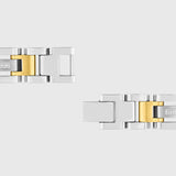 Silver & Gold with White Diamond