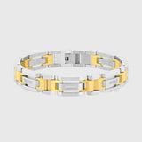 Silver & Gold with White Diamond