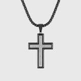 Black & Silver with White Diamond