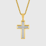 Gold & Silver with White Diamond