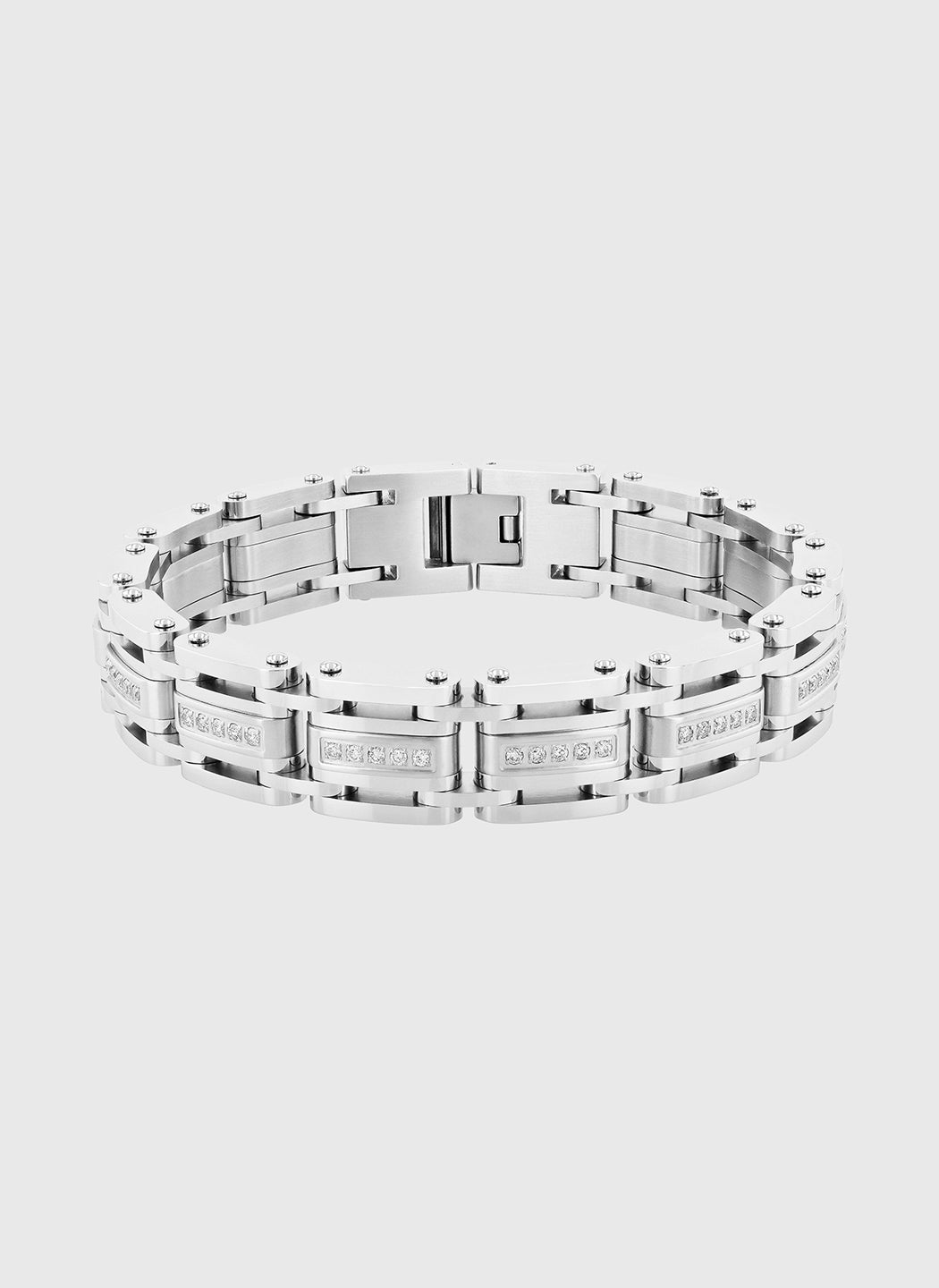 Silver with White Diamond