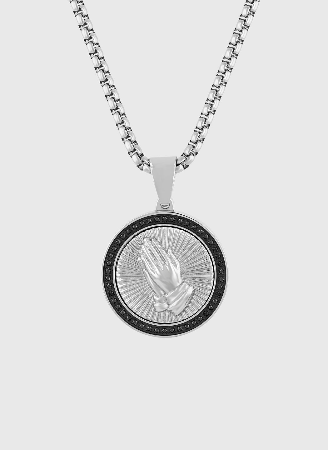 Silver with Black Diamond