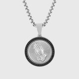 Silver with Black Diamond