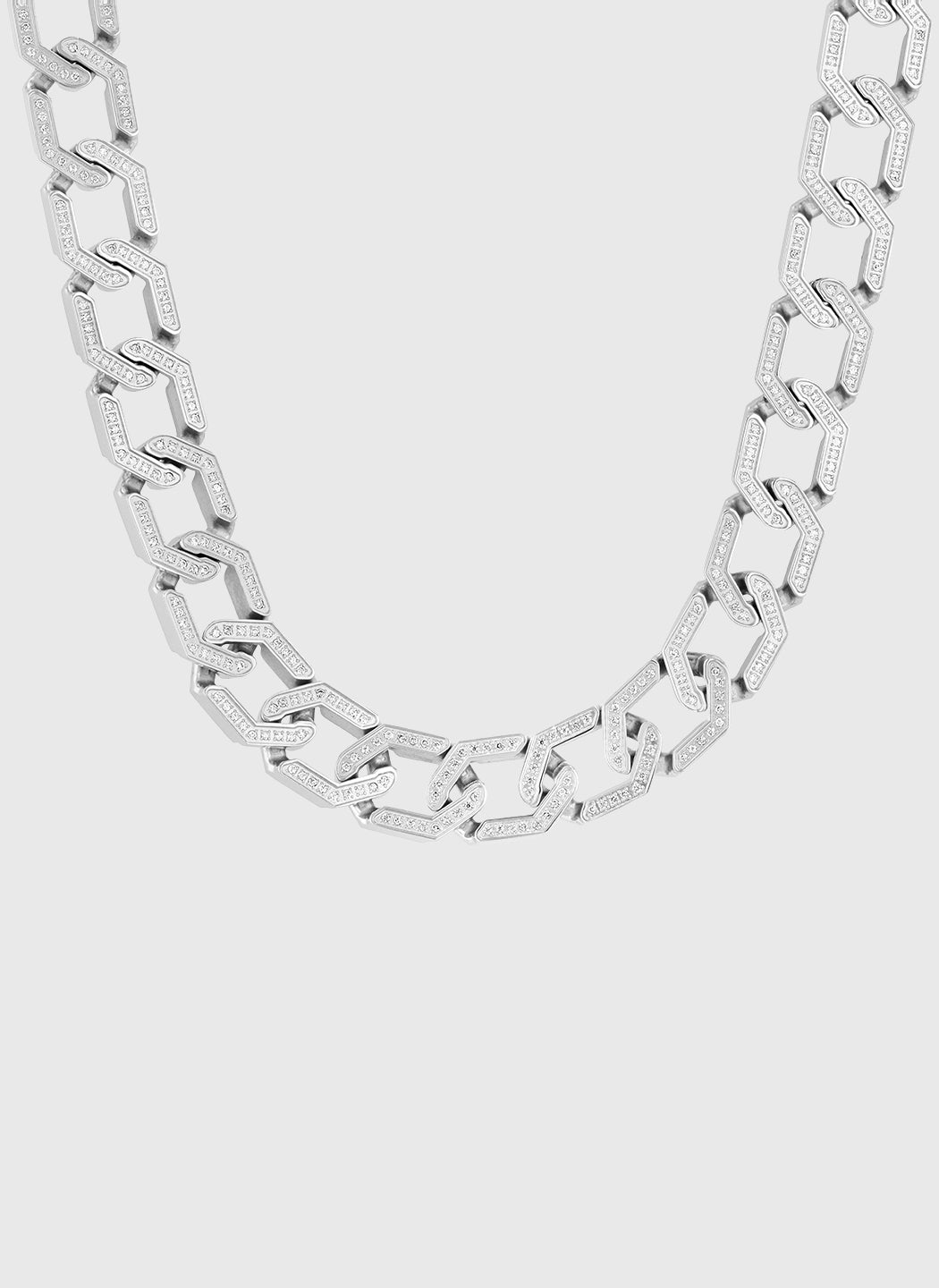 Silver with White Diamond