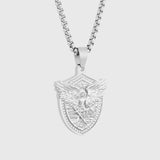 St. Michael Diamond Shield Medallion