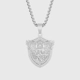St. Michael Diamond Shield Medallion