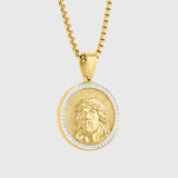 Sacred Portrait Diamond Medallion