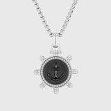 Silver & Black with White Diamond