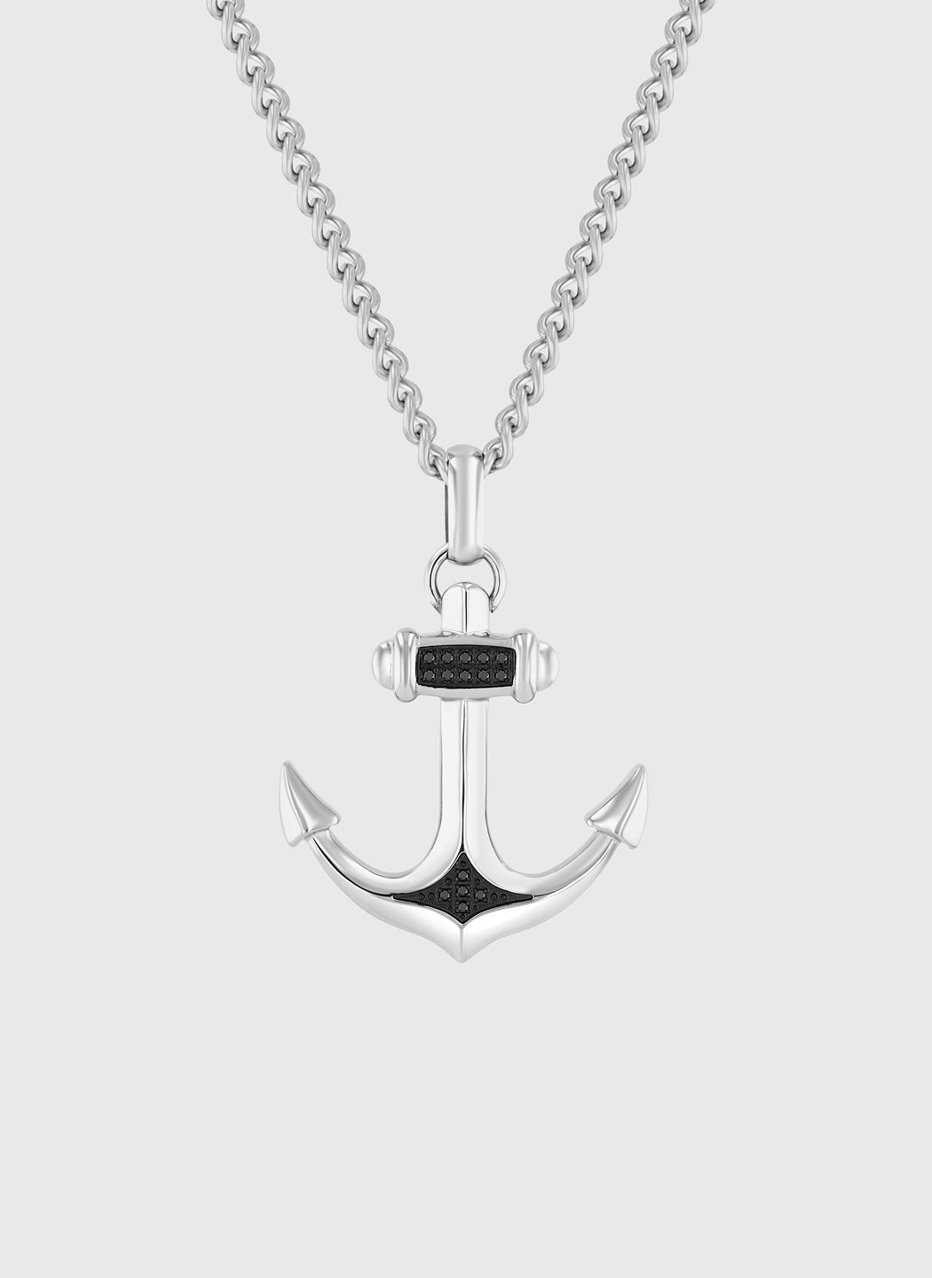 Silver with Black Diamond