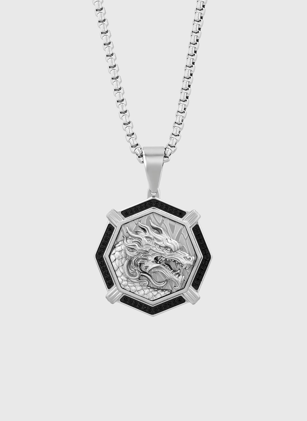 Silver with Black Diamond