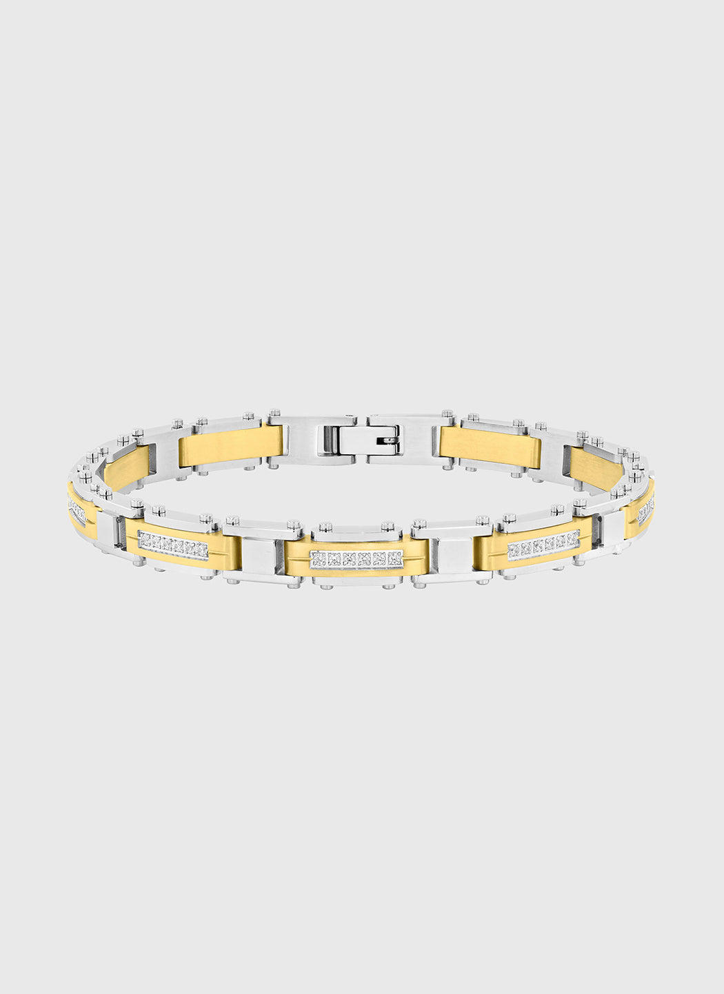 Gold & Silver with White Diamond