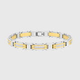 Gold & Silver with White Diamond