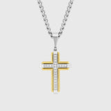 Gold & Silver with White Diamond