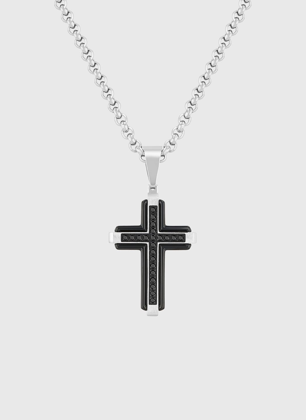 Black & Silver with Black Diamond
