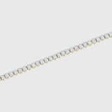 Cushion Frame Diamond Tennis Bracelet
