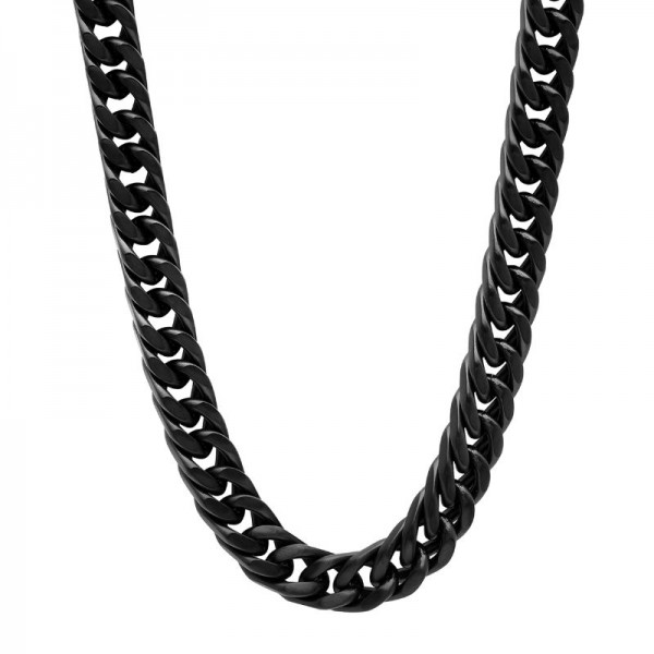 STAINLESS STEEL WITH BLACK FINISH MARINER LINK CHAIN