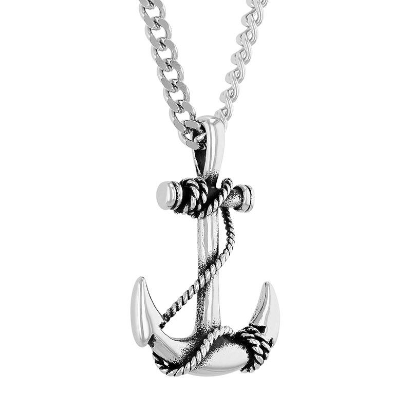 Stainless Steel Anchor Pendant - TS16837